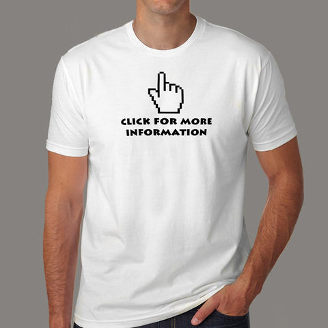 Computer Click For More Information T-Shirt For Men Online India