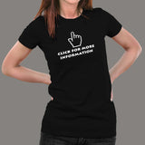 Computer Click For More Information T-Shirt Online India