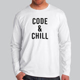 Code And Chill Full Sleeve T-Shirt For Men Online India