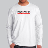 Pro Gamer Coder By Day Play By Night Funny Programmer Full Sleeve T-Shirt For Men India