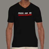 Pro Gamer Coder By Day Play By Night Funny Programmer V Neck T-Shirt For Men Online India