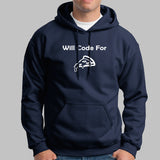 Will Code For Pizza Programmer Hoodies For Men Online India