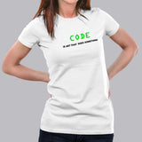 Code Is Art That Does Something Programmer T-Shirt For Women India