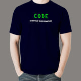 Funny Code Is Art That Does Something Programmer T-Shirt For Men India