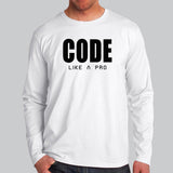 Code Like A Pro Full Sleeve T-Shirt For Men Online India