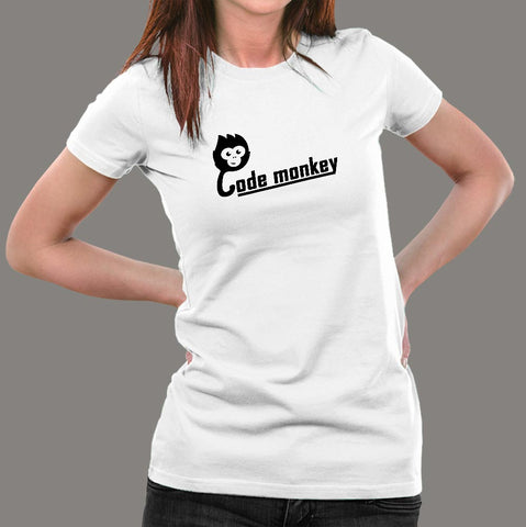Code Monkey T-Shirt For Women Online India