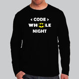 Code Whole Night Full Sleeve T-Shirt For Men Online India