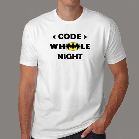 Code Whole Night T-Shirt For Men Online India