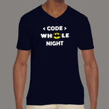 Code Whole Night Men's T-Shirt - Programmer's Midnight Oil