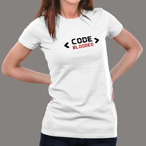 Code Blooded Programmer Women's T-Shirt online india