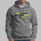 Code Is More Than Some Bytes In A File Hoodies For Men