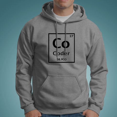 I Am A Chemical Element Funny Periodic Table Of Coder Men's Hoodies Online India