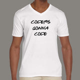 Coders Gonna Code Men's Programmer V Neck T-Shirt Online India