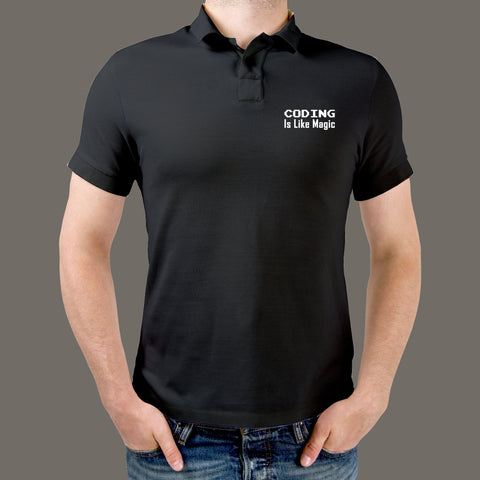 Coding-Is-Like-Magic Men's Polo T-Shirt