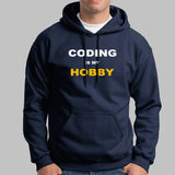 Coding Is My Hobby Hoodies For Men