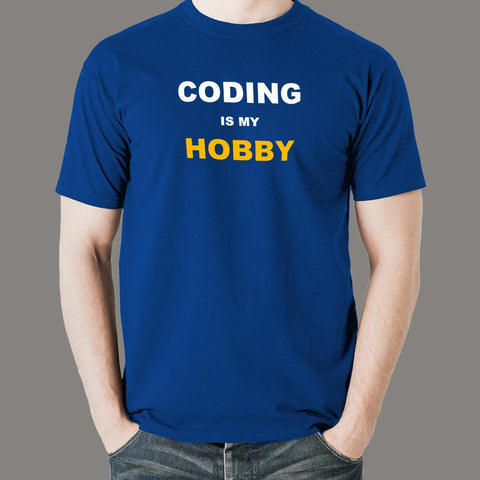 Coding Is My Hobby T-Shirt For Men Online India