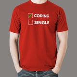 Funny Coding Relationship Status Pun Code Programmer T-Shirt For Men