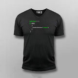 Coding t-shirt V-neck  For Men Online India