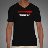 Coffee Coding Life V Neck T-Shirt For Men Online India