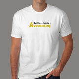 Coffee Plus Math Equals Accounting T-Shirt For Men