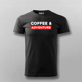Coffee And Adventure T-Shirt For Men Online India