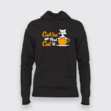 Coffee And Cat T-Shirt For Women
