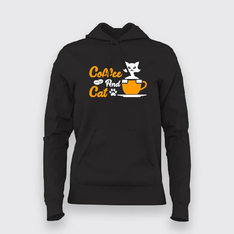 Cat And Coffee Lovers Women's Hoodies Online India
