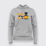 Coffee And Cat Hoodies For Women