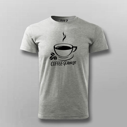 Coffee Please Men's Coffee Lover T-Shirt Online India