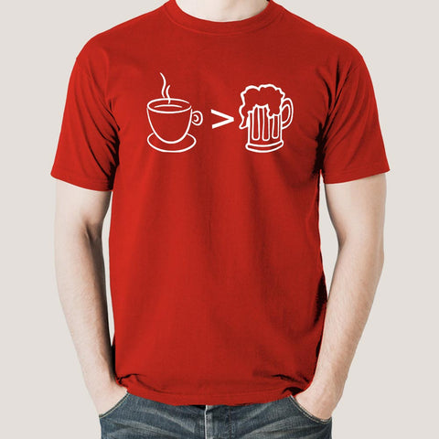 Coffee Over Alcohol T-Shirt - Brews Before Booze