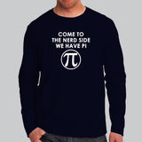 Nerd Side With Pi' - Fun Math and Pie Men's T-Shirt