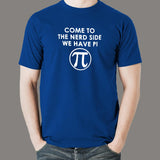 Nerd Side With Pi' - Fun Math and Pie Men's T-Shirt