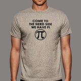 Nerd Side With Pi' - Fun Math and Pie Men's T-Shirt