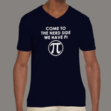 Nerd Side With Pi' - Fun Math and Pie Men's T-Shirt