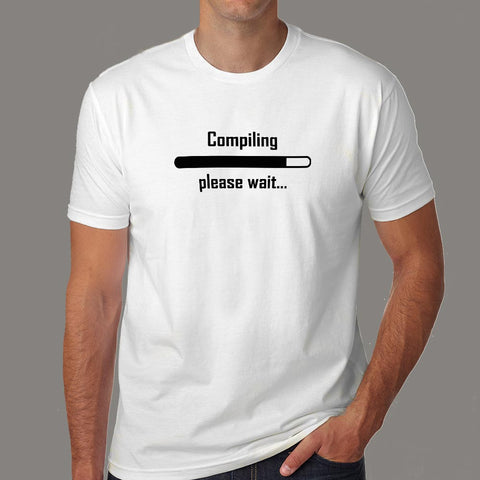 Compiling Please Wait Funny Programmer T-Shirt For Men Online India