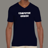 Computer Genius V-Neck T-Shirt For Men India