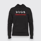 Confused Screaming Funny Maths Hoodies For Women