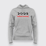 Confused Screaming Funny Maths Hoodies For Women Online India 