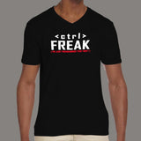 Control Freak V Neck T-Shirt For Men Online India