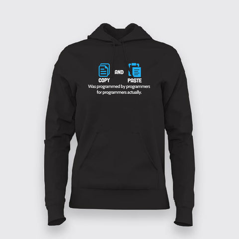 COPY AND PASTE Funny programmer Quotes Hoodies For Women Online India