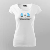 COPY AND PASTE Funny programmer Quotes T-Shirt For Women