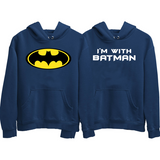 I Am Batman I Am With Batman Couple Hoodies