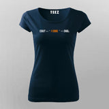 Cout I Code Endl T-Shirt For Women