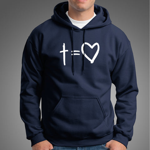 Cross Equals Love Christian Hoodies For Men Online India