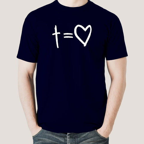 Cross Equals Love Men's Christian T-shirt