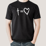 Cross Equals Love Men's Christian T-shirt