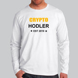 Crypto Hodler Full Sleeve T-Shirt For Men India