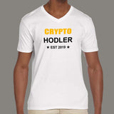 Crypto Hodler V Neck T-Shirt For Men Online India