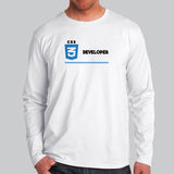 Css Developer Men’s Full Sleeve T-Shirt Online India
