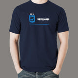 Stylish CSS Developer: Craft Your Web Men's T-Shirt